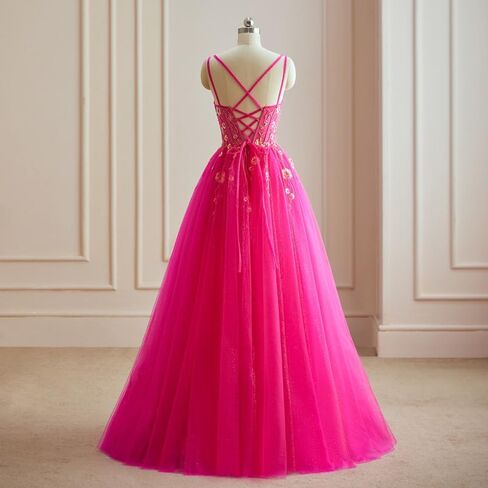 Fokissy تول فساتين حفلة موسيقية 2025 سباركلي الأزهار الترتر الكرة ثوب Quinceanera اللباس in Saudi Arabia