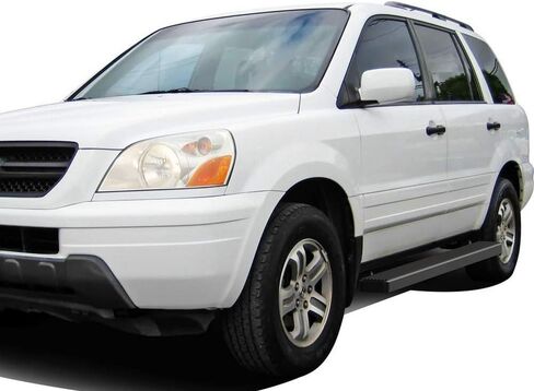 APS Running Boards (Side Bars Side Steps Step Bars) Compatible with Honda Pilot 2003-2008 & Acura MDX 02-06 (Stainless Steel Black Powder Coated 5 inches) in Saudi Arabia