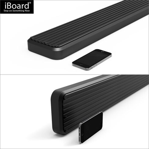 APS Running Boards (Side Bars Side Steps Step Bars) Compatible with Honda Pilot 2003-2008 & Acura MDX 02-06 (Stainless Steel Black Powder Coated 5 inches) in Saudi Arabia