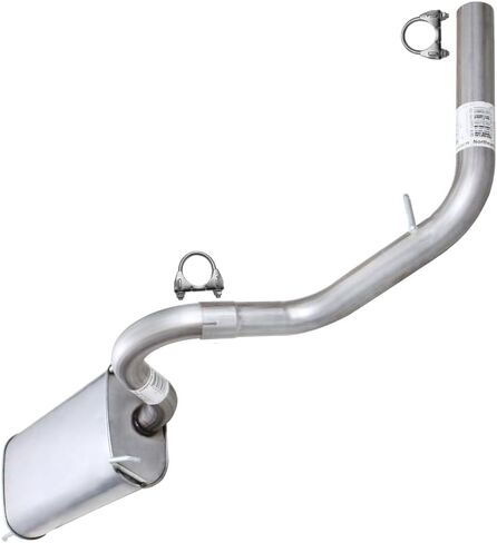 Northeastern Exhaust | Stainless Steel Direct-Fit Exhaust Rear Muffler Compatible for Toyota Tacoma 2005-2012 4.0L | Free Clamps Included | Automotive Replacement Part in Saudi Arabia