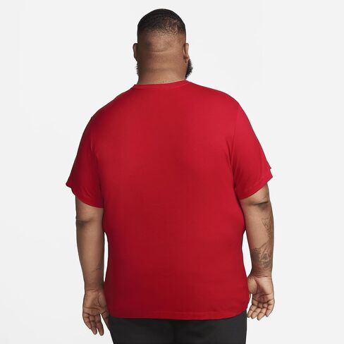 Nike Just Do It Swoosh Tee (AR5006-659, Red) in Saudi Arabia
