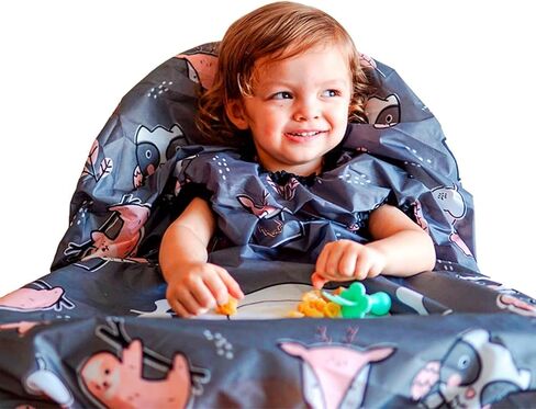 grabease Allover Waterproof Bib for Self-Feeding Infants and Toddlers, Machine Washable, Ages 6-24 Months in Kuwait