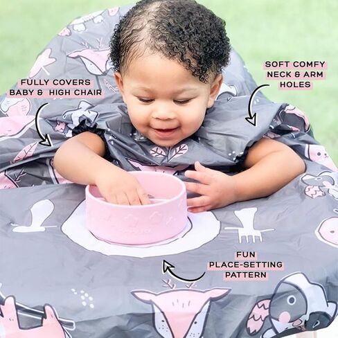 grabease Allover Waterproof Bib for Self-Feeding Infants and Toddlers, Machine Washable, Ages 6-24 Months in Kuwait