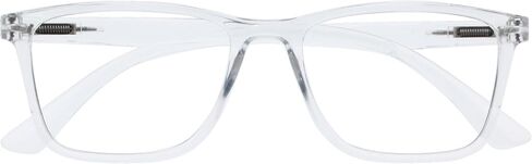 OPULIZE NYX Reading Glasses with Blue Light Blocking for Women Men, Rectangular Frame with UV & Eyestrain Protection, Anti-Glare Computer Gaming Glasses, Black, Clear +1.5 (Pack of 2) in Saudi Arabia