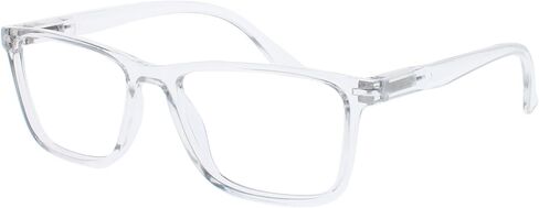 OPULIZE NYX Reading Glasses with Blue Light Blocking for Women Men, Rectangular Frame with UV & Eyestrain Protection, Anti-Glare Computer Gaming Glasses, Black, Clear +1.5 (Pack of 2) in Saudi Arabia