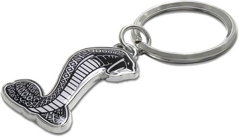 صورة iPick لسلسلة مفاتيح معدنية مقطوعة بالقالب كاملة الألوان لسيارة Ford Mustang Cobra، سحر مفتاح، سلسلة مفاتيح in Saudi Arabia