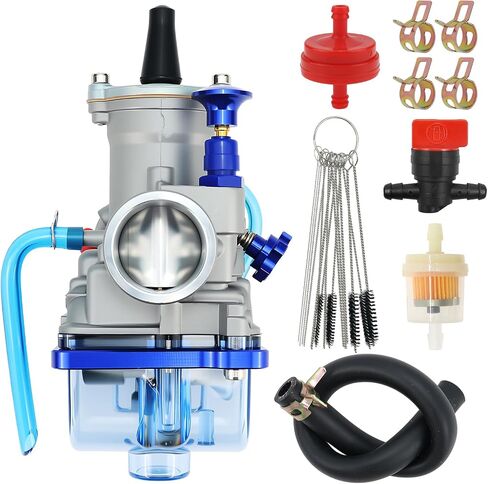 PWK28 Carburetor Fits for Yamaha YZ80 YZ85, Suzuki RM 65 80 85, Honda CR80 CR85R GY6, Kawasaki KX80 KX85 KX100, 28mm 2 stroke Racing Flat Slide Carb with Oil Circuit Switch in Saudi Arabia