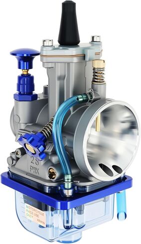 PWK28 Carburetor Fits for Yamaha YZ80 YZ85, Suzuki RM 65 80 85, Honda CR80 CR85R GY6, Kawasaki KX80 KX85 KX100, 28mm 2 stroke Racing Flat Slide Carb with Oil Circuit Switch in Saudi Arabia