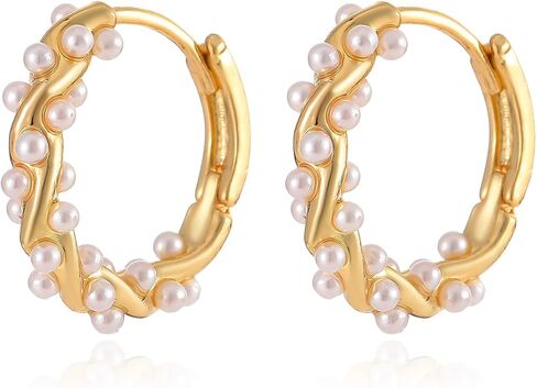 1 Pair Pearl Earrings for Women,Women's Fashion Jewelry, Chic Drop Earrings, Elegant Accessory for Parties in Saudi Arabia