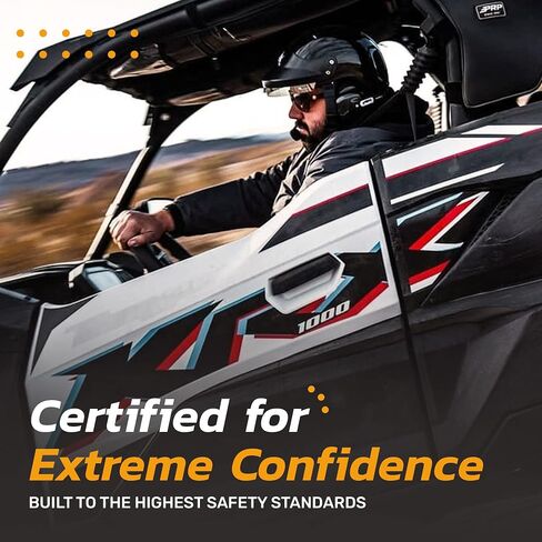 AMPED Off-Road DOT Certified UTV Open Face Helmet - Lightweight Composite Open Face Helmet for Off-Road Adventures in Saudi Arabia