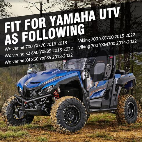 مجموعة وسادات الفرامل الأمامية والخلفية الملبدة متوافقة مع Yamaha Wolverine 700 850 YXE85 YXF85 Viking 700 YXC700 YXM700 2014-2022 in Saudi Arabia