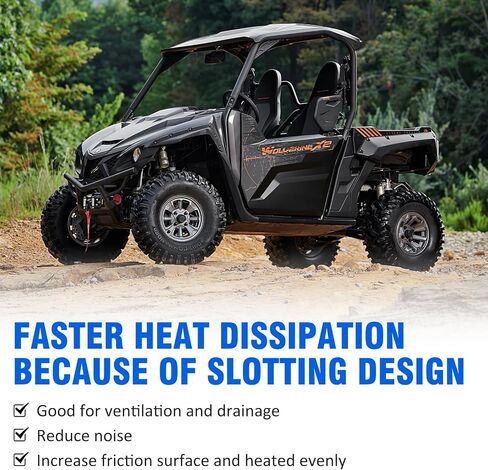 مجموعة وسادات الفرامل الأمامية والخلفية الملبدة متوافقة مع Yamaha Wolverine 700 850 YXE85 YXF85 Viking 700 YXC700 YXM700 2014-2022 in Saudi Arabia