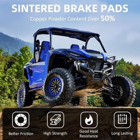 مجموعة وسادات الفرامل الأمامية والخلفية الملبدة متوافقة مع Yamaha Wolverine 700 850 YXE85 YXF85 Viking 700 YXC700 YXM700 2014-2022 in Saudi Arabia
