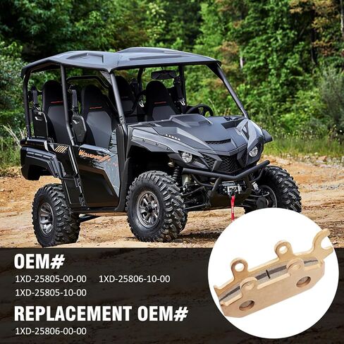 مجموعة وسادات الفرامل الأمامية والخلفية الملبدة متوافقة مع Yamaha Wolverine 700 850 YXE85 YXF85 Viking 700 YXC700 YXM700 2014-2022 in Saudi Arabia