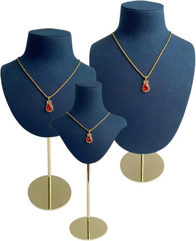 Mannequin Shaped Necklace Showcase Stand Stylish Portrait Model Jewelry Holder Tabletop Neckchain Pendant Display Rack in Saudi Arabia