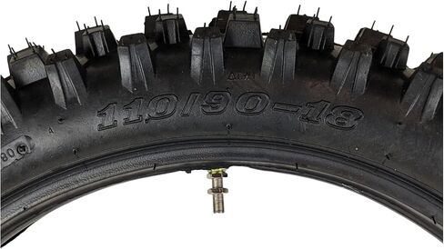 RedCap Rear 110/90-18 Tire with Inner Tube Complete Set for Off-Road Motocross 125cc-250cc Honda Apollo Surron CRF250 TTR230 CRF230F XR650R KLX65 Pit Dirt Bike in Saudi Arabia