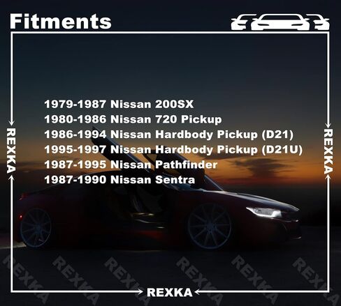 30 قطعة من مشابك تثبيت صامولة عازلة للشبكة من Rexka لـ 62380-U7400 Nissan 1988-1994 D21 & 1988-1995 Pathfinder & 1995-1997 Pickup & 1989-1990 Sentra in Kuwait