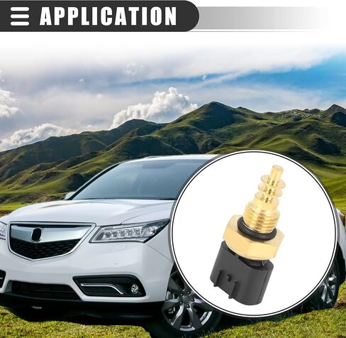 مستشعر درجة حرارة الماء المبرد للسيارة من Motoforti، لسيارة Acura MDX 2004-2005، بلاستيك، 13650-50G01، 91172375، أسود in Saudi Arabia