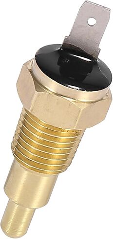 Motoforti Universal Thermostat Sensor Switch, 1/4" NPT 170 Degree on 155 Degree Off, Metal, Brass Tone, 1 Pcs in Saudi Arabia