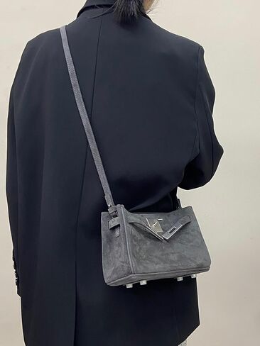 الجلد المدبوغ حقيبة تحت الإبط قفل المتشرد دلو حقيبة يد الكتف حقيبة كروسبودي مستحضرات التجميل حقيبة حبال تنوعا فاخرة أنيقة in Kuwait