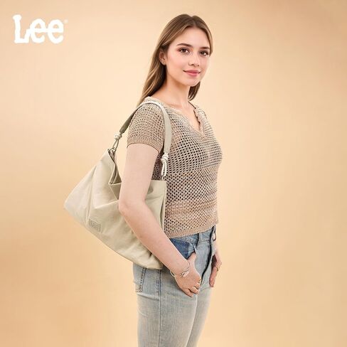Montana West x Lee Nylon Hobo Crossbody Bag for Women, Large Shoulder Tote Handbag Casual Work Purse with Adjustable Strap in Saudi Arabia