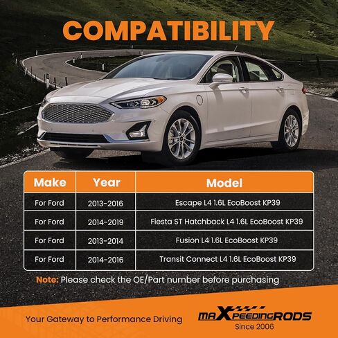 maXpeedingrods KP39 Turbo Turbocharger, for Ford Escape 2013-2016 Fiesta 2014-2019 Fusion 2013-2014, for Transit Connect L4 EcoBoost 1.6L Engine 2014-2016, 54399700144, Basic VL Series in Saudi Arabia