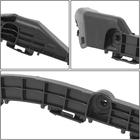 Auto Dynasty TO1132113 Rear Bumper Cover Support Bracket Compatible with Toyota Corolla 2014-2019, Driver Left Side, Polished Black in Saudi Arabia