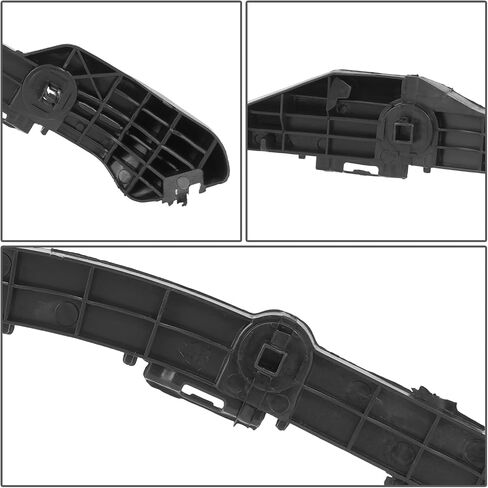 Auto Dynasty TO1132113 Rear Bumper Cover Support Bracket Compatible with Toyota Corolla 2014-2019, Driver Left Side, Polished Black in Saudi Arabia