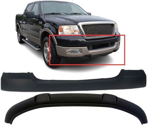 FitParts Compatible with Front Bumper Covers Kit 2004 2005 Ford F-150 Lariat STX XL Fascia FO1095205 FO1000561, 4L3Z17626AAB 4L3Z17D957DA in Saudi Arabia