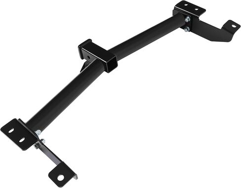 Kojem Class 3 Trailer Hitch Compatible with 2000-2014 Ford E150 E250 Econoline E350 E-350 Super Duty E-150 E-250 2" Tow Hitch Receiver Round Tube Frame Powder Coated Black in Saudi Arabia