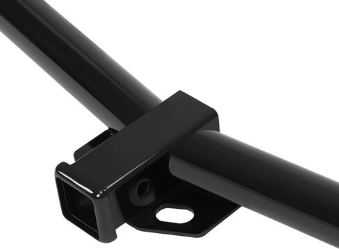 Kojem Class 3 Trailer Hitch Compatible with 2000-2014 Ford E150 E250 Econoline E350 E-350 Super Duty E-150 E-250 2" Tow Hitch Receiver Round Tube Frame Powder Coated Black in Saudi Arabia