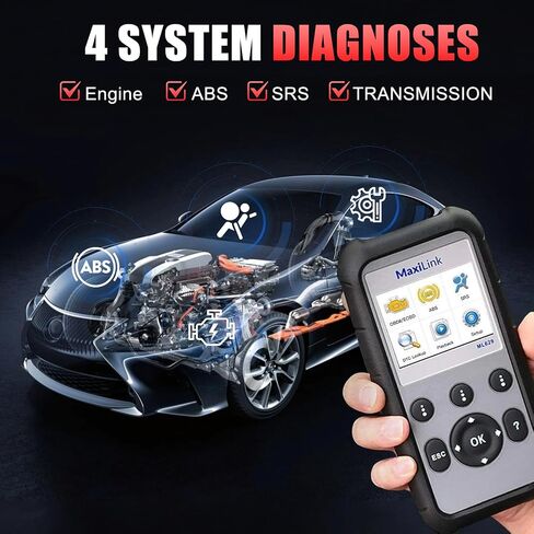 Autel MaxiLink ML629 obd2 الماسح الضوئي نسخة مطورة من AL519 AL619 ML619 قارئ رمز obdii الكامل ABS SRS أداة تشخيص نقل المحرك مع DTC Lookup Auto VIN in Saudi Arabia