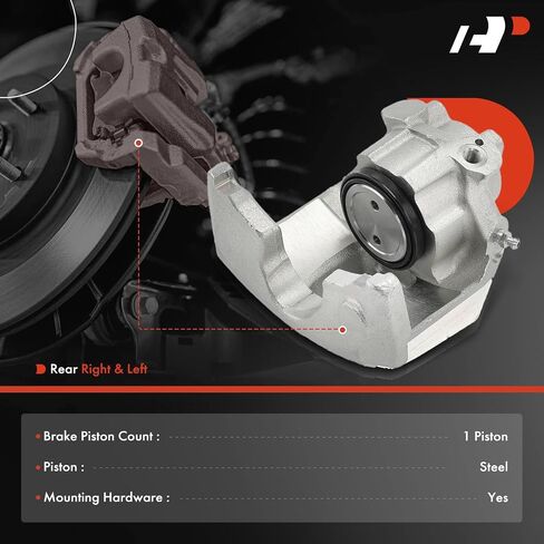 A-Premium Disc Brake Caliper Assembly Without Bracket Compatible with Ford Granada 1975-1980 & Lincoln Versailles 1977-1980 & Mercury Monarch 1975-1979 - Rear Driver and Passenger - 2-PC set in Saudi Arabia