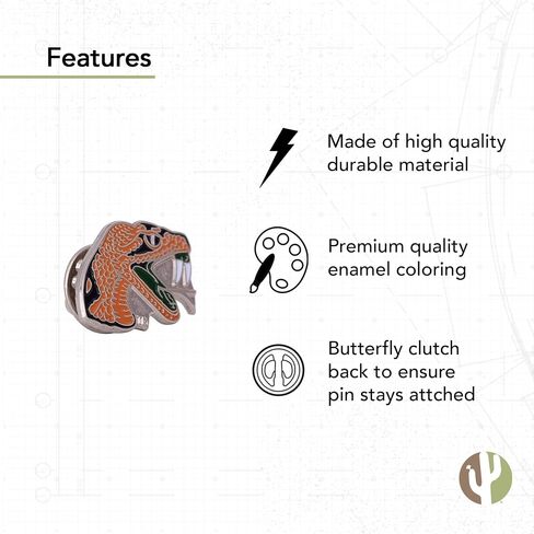 Desert Cactus Florida A&M University Lapel Pins FAMU Rattlers Logo Enamel Made of Metal (Pin C) in Saudi Arabia