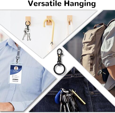 Easy Keychains Keys Holder,Lightweight Durable Buckle 360° Swivel Quick-Release Keyring Clip for Seniors Women Men in Saudi Arabia