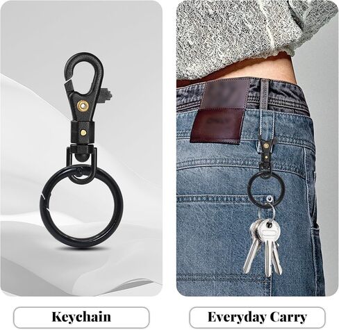Easy Keychains Keys Holder,Lightweight Durable Buckle 360° Swivel Quick-Release Keyring Clip for Seniors Women Men in Saudi Arabia