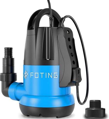 1/2HP Sump Pump Submersible 0.04 inch Low suction Water Draining Design for Completely Water Removal from Flooded Basement Pools Hot Tub Backyard 25FT Power Cord in Saudi Arabia
