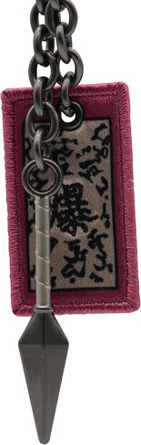 ABYSTYLE Naruto Shippuden Kunai and Explosive Tag Keychain 2.17" Metal Weapon Replica with Fabric Charm Accessories Merch Gift in Saudi Arabia