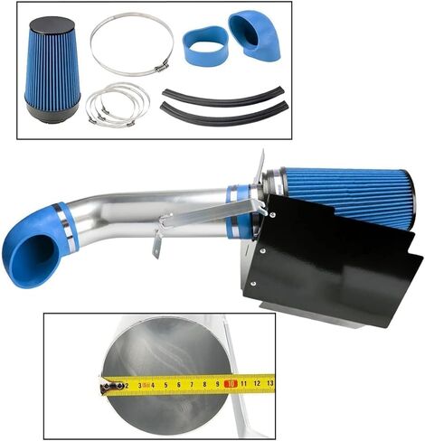 KAX Cold Air Intake Kit Compatible with Silverado Sierra 1500 2500 HD, Yukon XL 1500 2500, Suburban 2500, Tahoe Escalade Avalanche 1500 1999-2006, Blue in Saudi Arabia