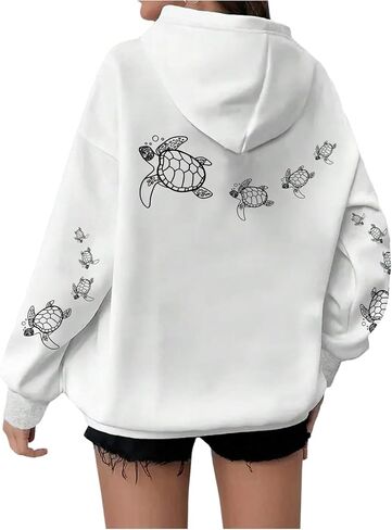 Soly Hux Women's Plus Hoodies Long Sleeve Graphic Preppy Swefshirts مع جيوب in Kuwait