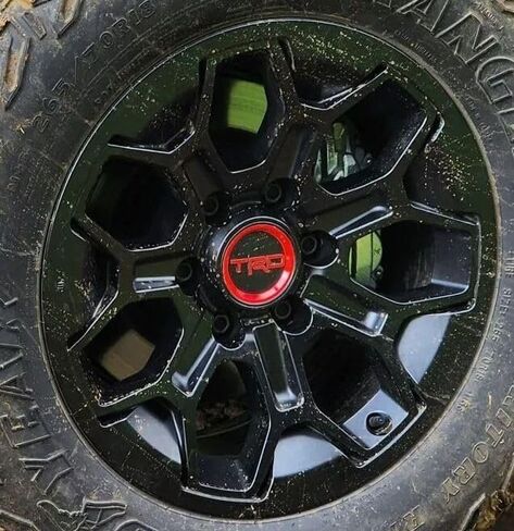 Genuine Toyota TRD Pro Wheel, 18 x 8.5 Inch, 6x139.7mm Bolt Pattern, Flat Black, 20mm Offset, For 2024+ Tacoma/Land Cruiser & 2025+ 4Runner in Saudi Arabia