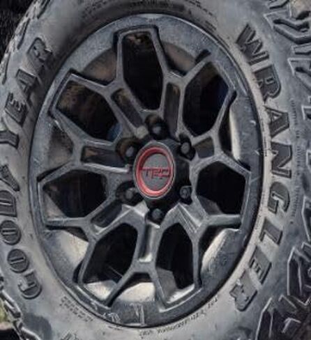 Genuine Toyota TRD Pro Wheel, 18 x 8.5 Inch, 6x139.7mm Bolt Pattern, Flat Black, 20mm Offset, For 2024+ Tacoma/Land Cruiser & 2025+ 4Runner in Saudi Arabia