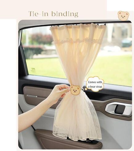 Car Window Shades for Baby - UPF 50+ Strong Sun Shield (Sunburn/Glare Proof), 26.77"×22.05" Universal Fit for Cars, BPA/Phthalate-Free Soft Fabric, Embed into the Original Vehicle Weatherstripping in Saudi Arabia