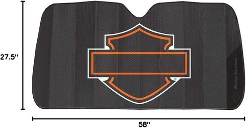 مظلة أوتوماتيكية بشعار Harley-Davidson Bar & Shield بشعار الأكورديون - أسود مطفي 3948W in Saudi Arabia
