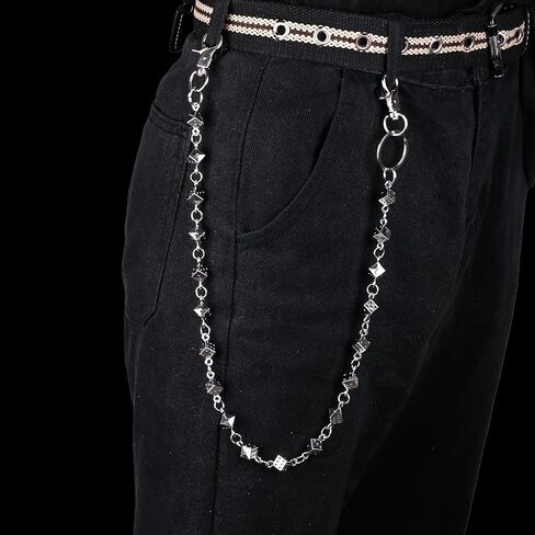 Gothic Skull Pants Jeans Chain - Hip hop Wallet Waist Pocket Chains - Punk Halloween Accessories Gifts for Men in Kuwait