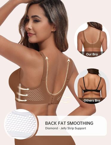 Womens Wireless Seamless Bras Deep V No Underwire Push Up Bras Supportive Comfortable Bralettes Plunge T Shirt Bra in Saudi Arabia
