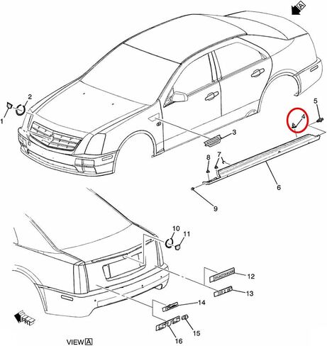 مشبك تشكيل لوحة الروك 15 قطعة من OAUTOO لـ GM 10431761، 10411395 Grand Prix، Impala، Impala Limited، Malibu، Monte Carlo، STS in Saudi Arabia