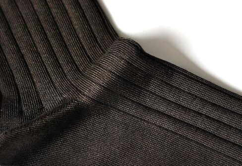 L.Martin Pima 100 Cotton Mercerized Ribbed Crew Dress Mid Calf Socks for Men in Saudi Arabia