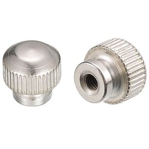 uxcell Knurled Thumb Nuts, 2pcs M3 x D13mm x H13mm Carbon Steel Knurled Nut with Collar High Head Blind Hole Knurled Thumb Nuts for 3D Printer Parts
