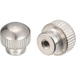 صواميل إبهام مخرشة من uxcell، قطعتان M3 x D13mm x H13mm من الفولاذ الكربوني مع فتحة عمياء عالية الياقة وصواميل إبهام مخرشة لأجزاء الطابعة ثلاثية الأبعاد in Kuwait